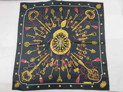Hermes Carré 90 Silk multicolor, Multicolour, Silk, Scarf