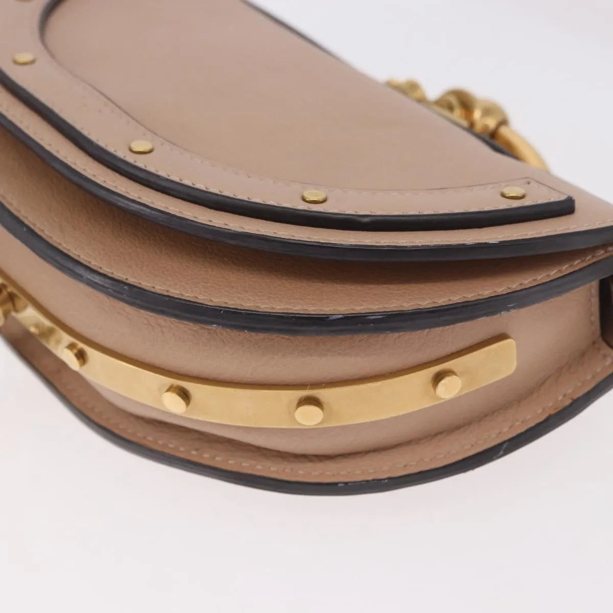 Chloe Nile Minaudière Leather, Pink, Leather, Handbag