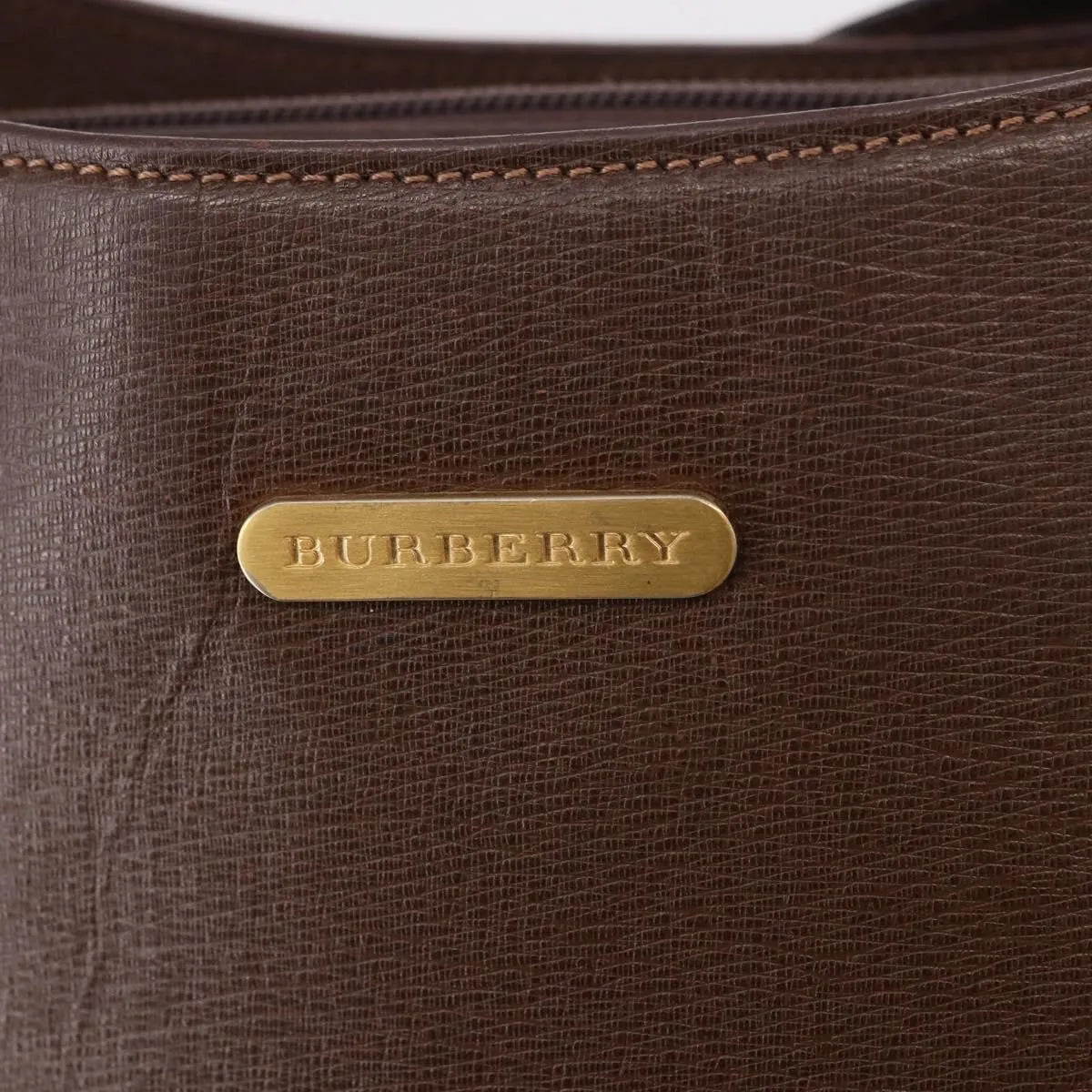 Burberry Vintage Leather, Brown, Leather, Shoulder Bag