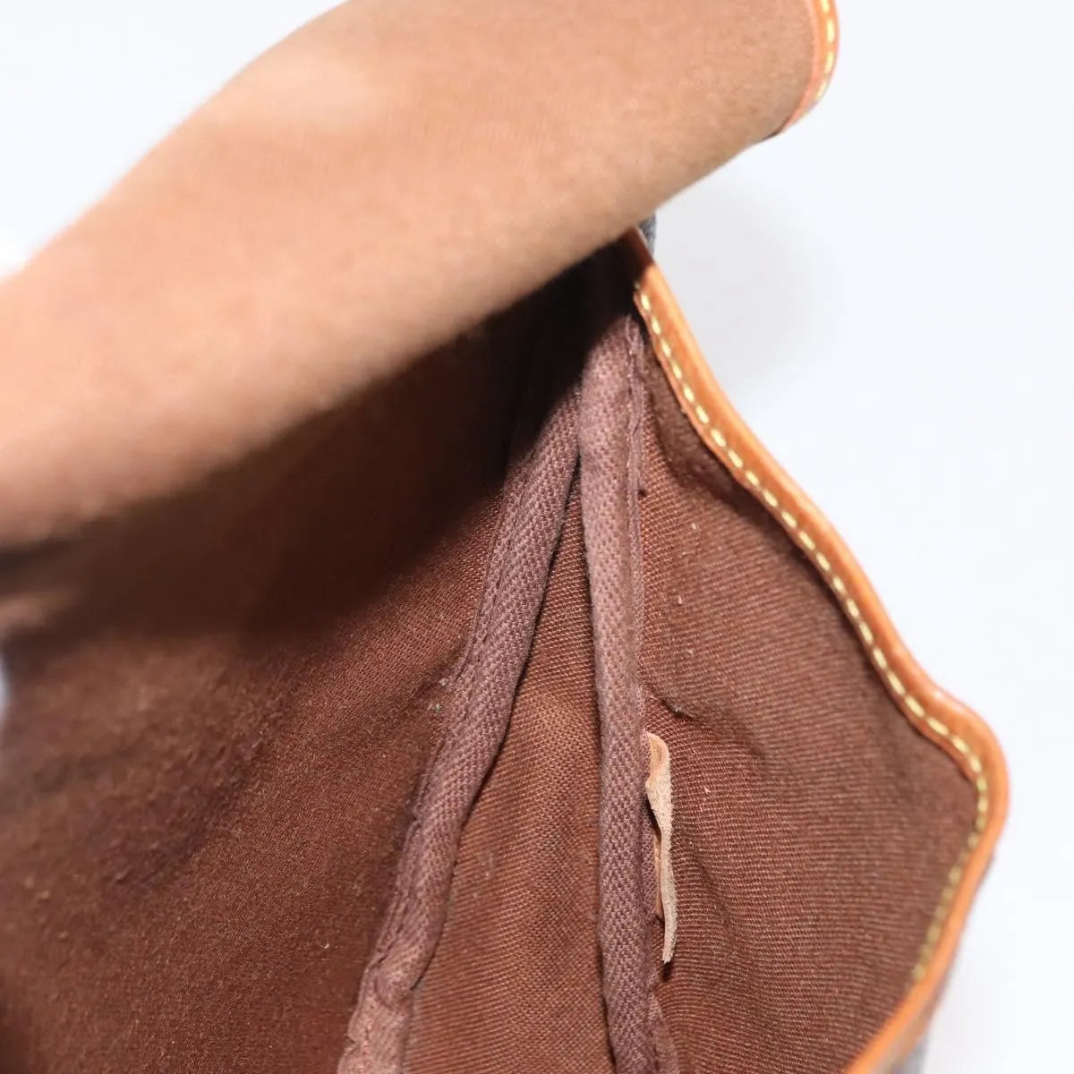 Louis Vuitton Saumur Monogram Canvas, Brown, Canvas, Shoulder Bag