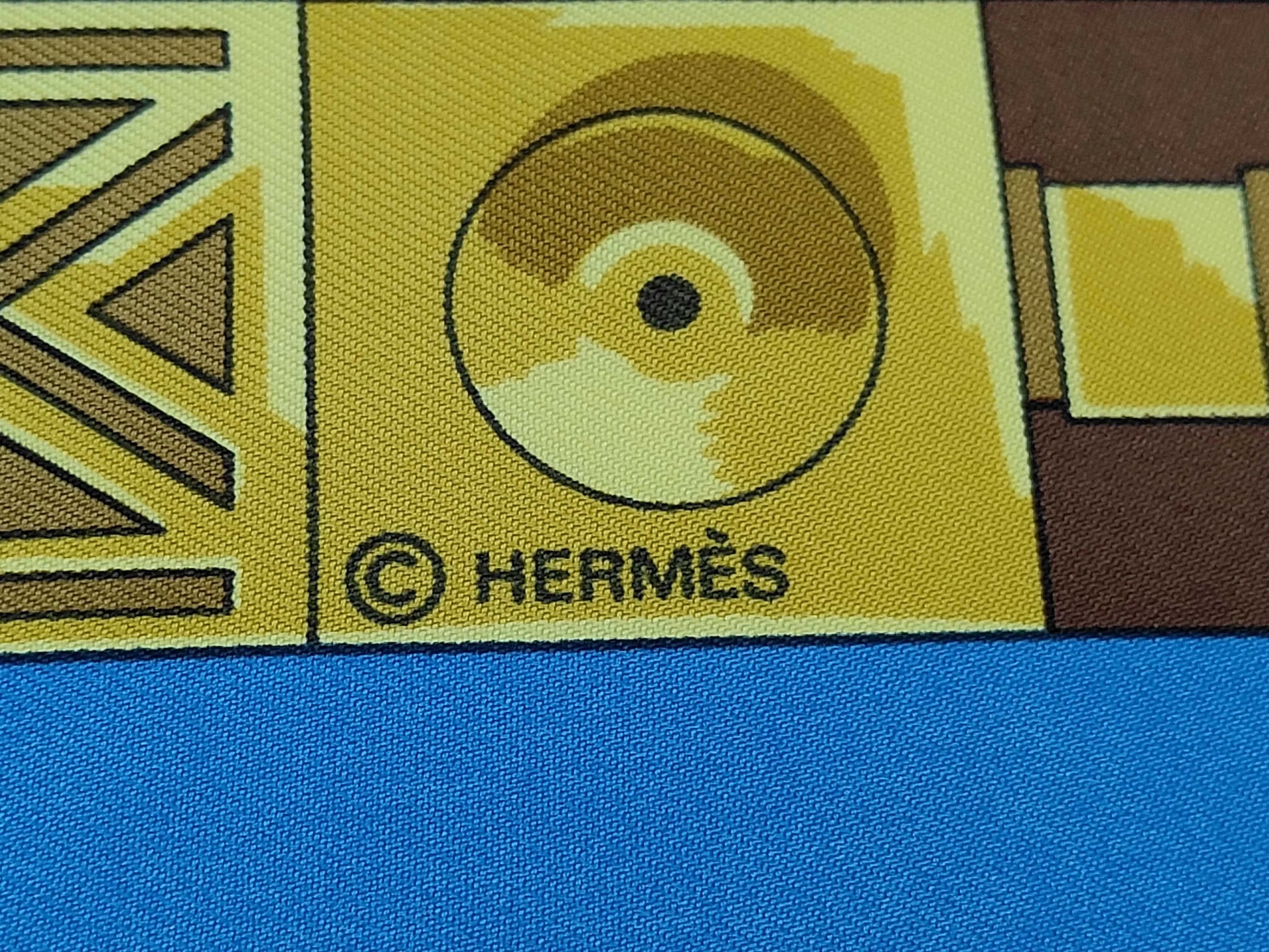 Hermes Carré 90 Silk multicolor, Multicolour, Silk, Scarf