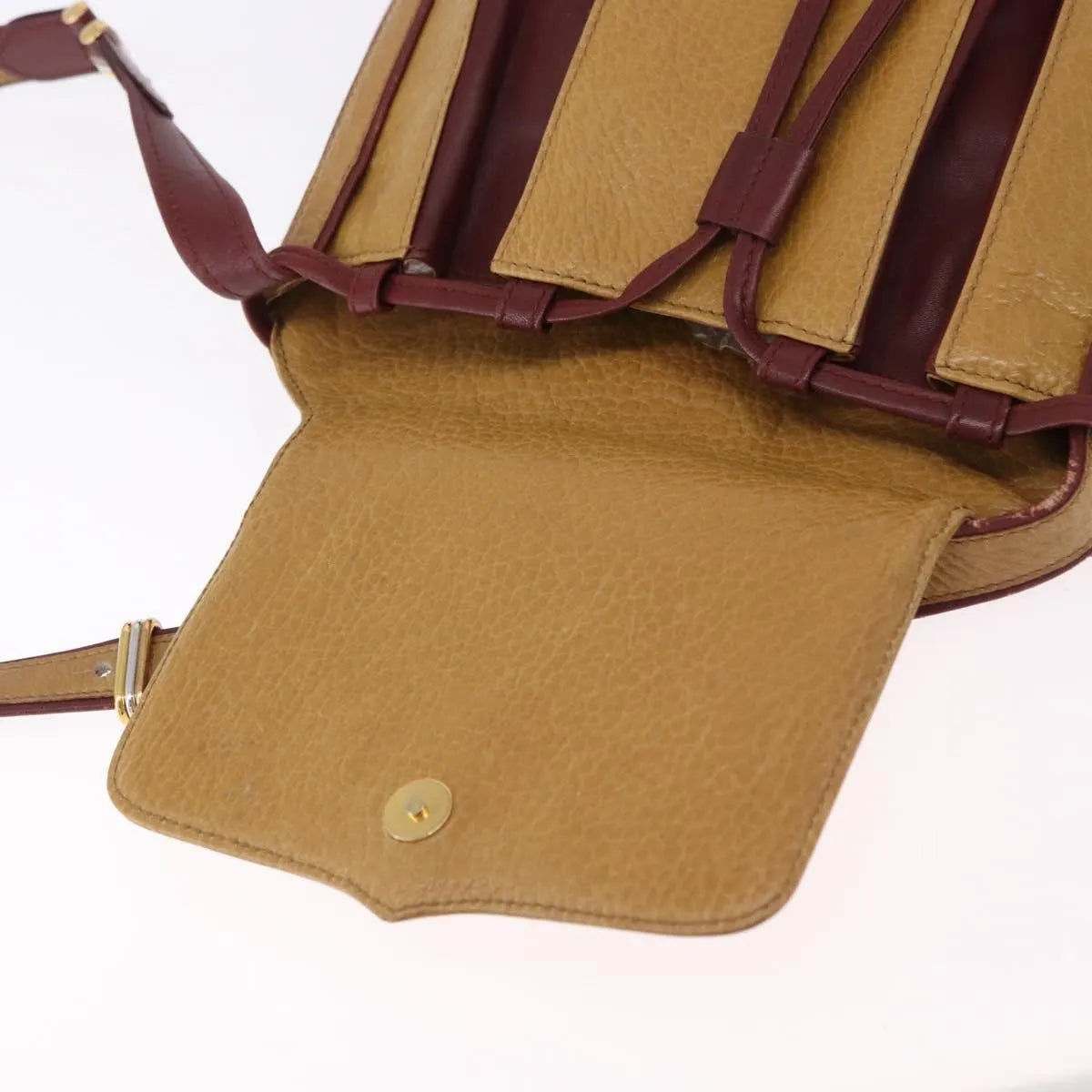 Cartier Tasseled Must de Cartier Leather, Brown, Leather, Shoulder Bag