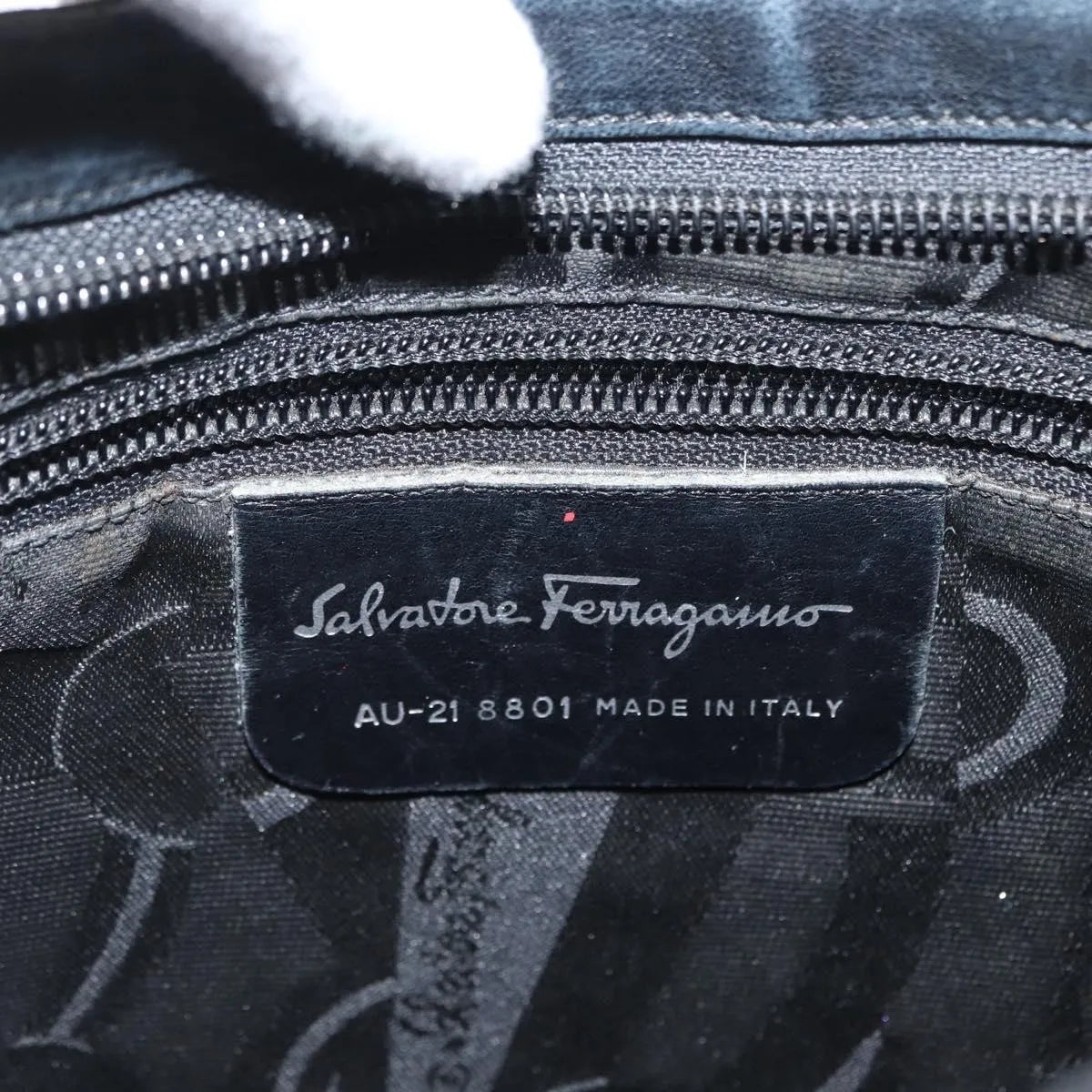 Salvatore Ferragamo Vala Nylon, Black, Nylon, Shoulder Bag