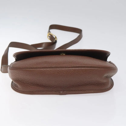 Christian Dior Vintage CD Flap Leather, Brown, Leather, Shoulder Bag