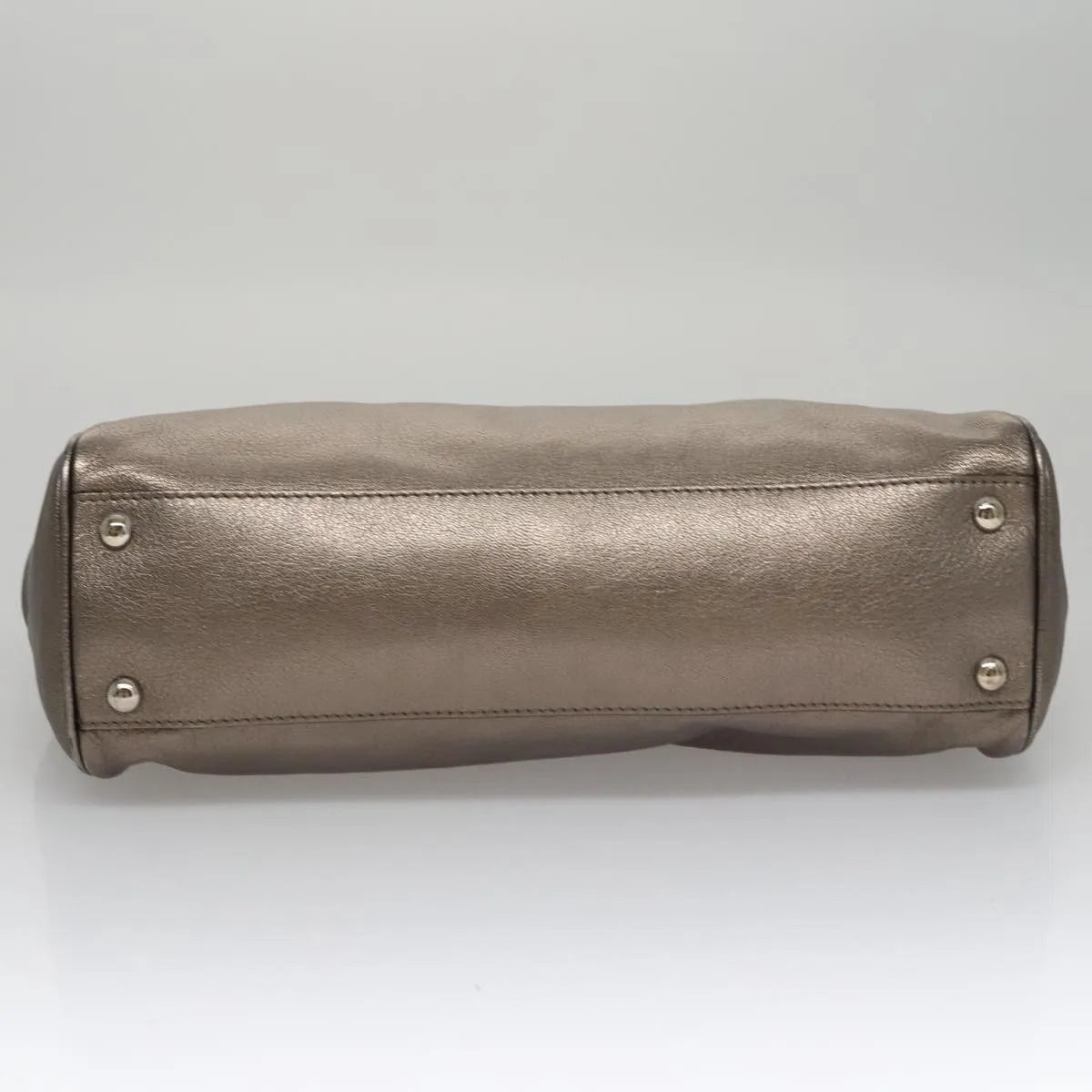 Salvatore Ferragamo Sofia Satchel Leather, Silver, Leather, Handbag