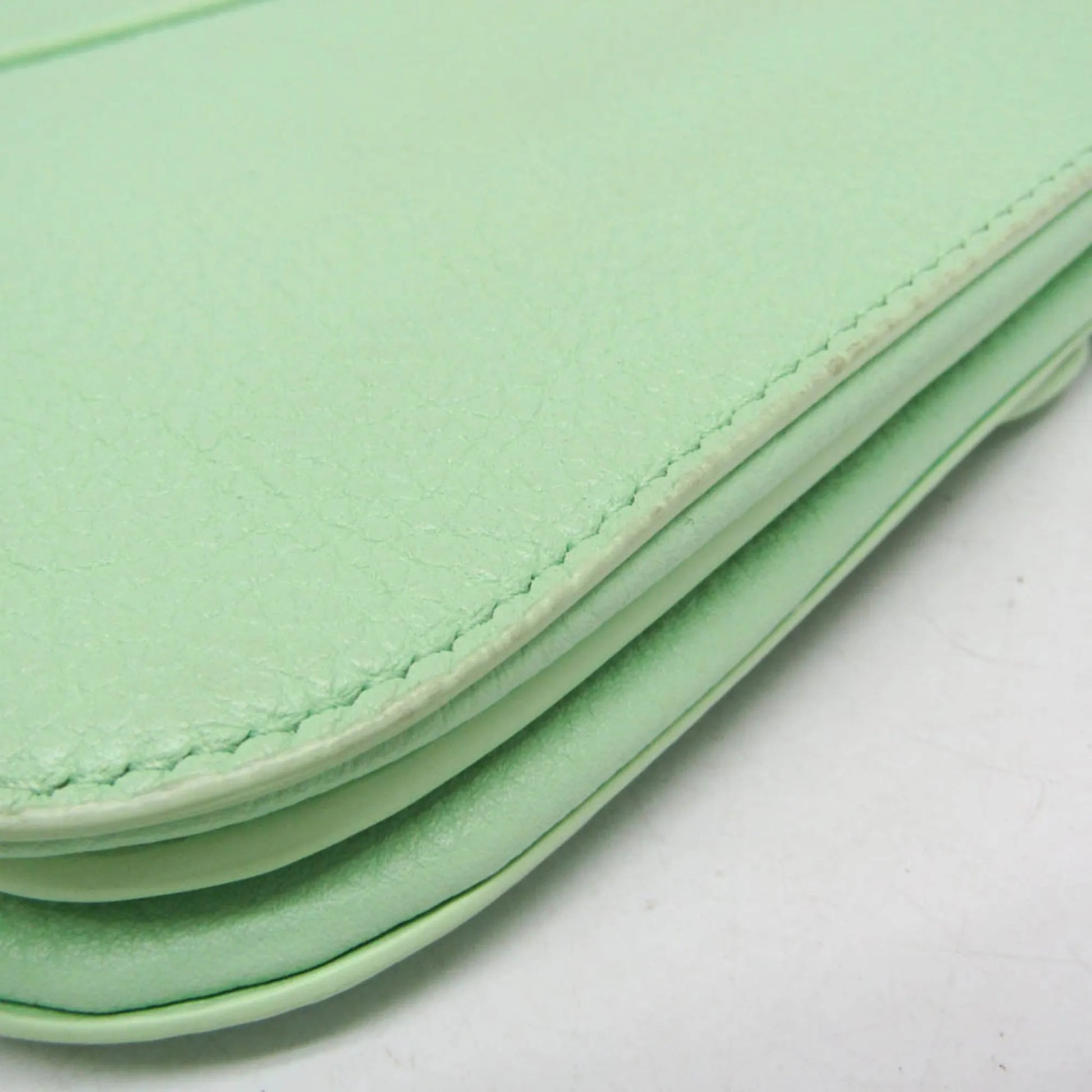 Bottega Veneta Mount Leather, Green, Leather, Shoulder Bag