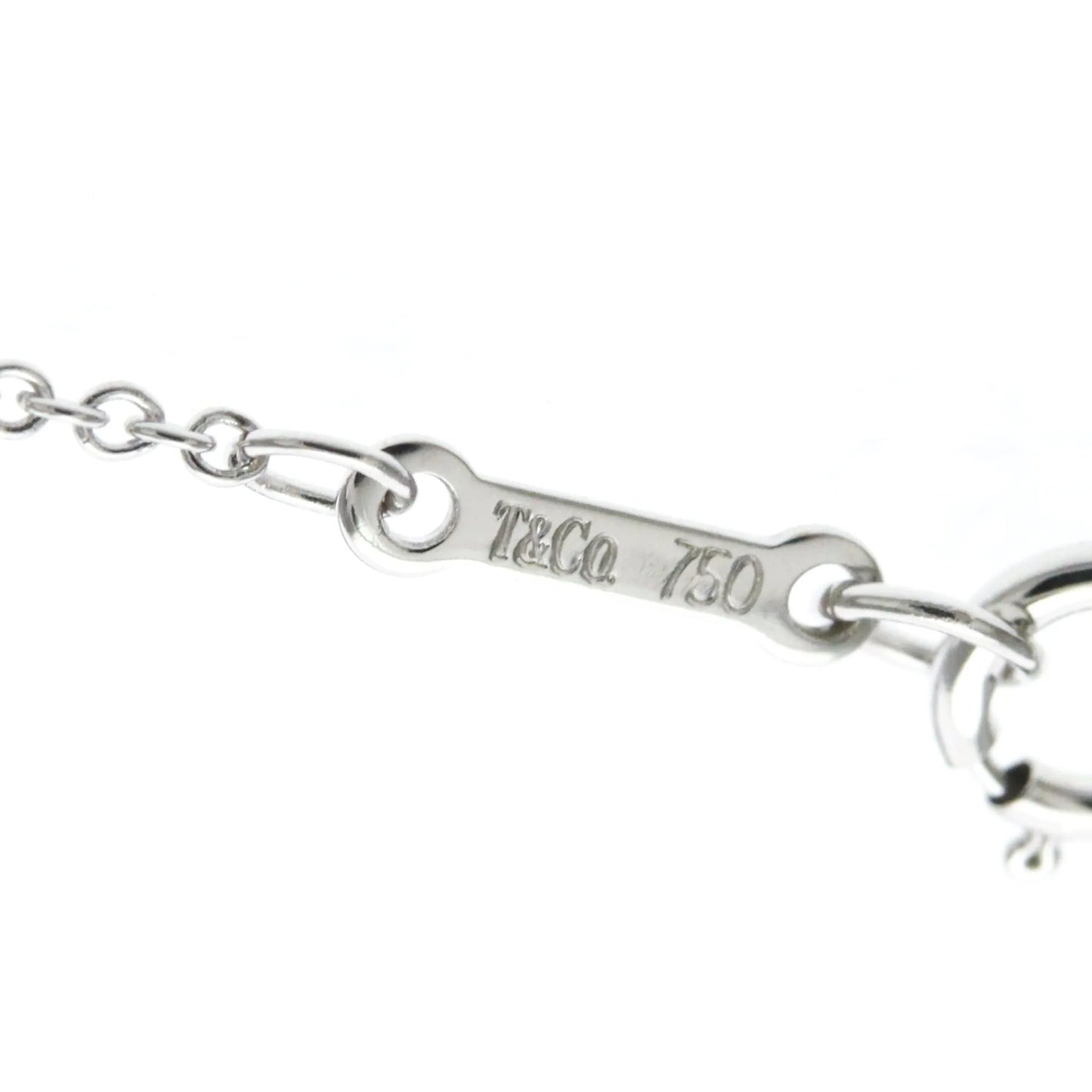 Tiffany & Co. Paloma Picasso Tenderness Heart Pendant 18K White Gold with Diamonds, Silver, White Gold, Necklace