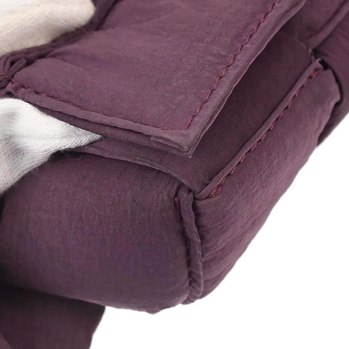 Bottega Veneta Padded Tech Cassette Intrecciato Nylon, Purple, Nylon, Shoulder Bag