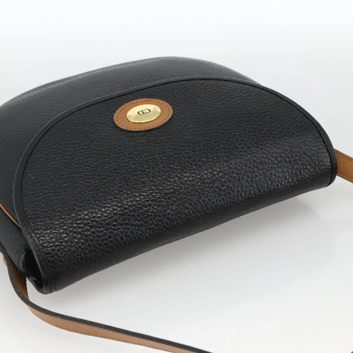 Christian Dior CD Shoulder bag Leather, Black, Leather, Shoulder Bag