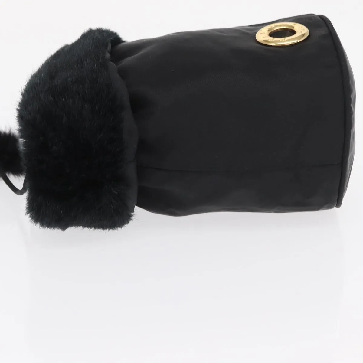 Celine Vintage Pouch Nylon, Black, Nylon, Clutch