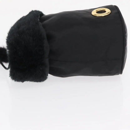 Celine Vintage Pouch Nylon, Black, Nylon, Clutch