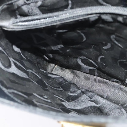 Salvatore Ferragamo Gancio Flap Hobo Leather, Black, Leather, Shoulder Bag