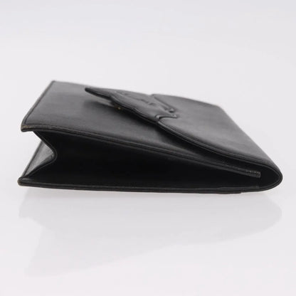 Saint Laurent Vintage Leather, Black, Leather, Clutch