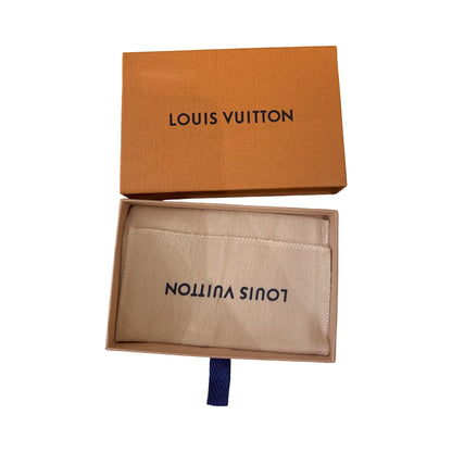 Louis Vuitton Zip Canvas, Orange, Cotton, Wallet