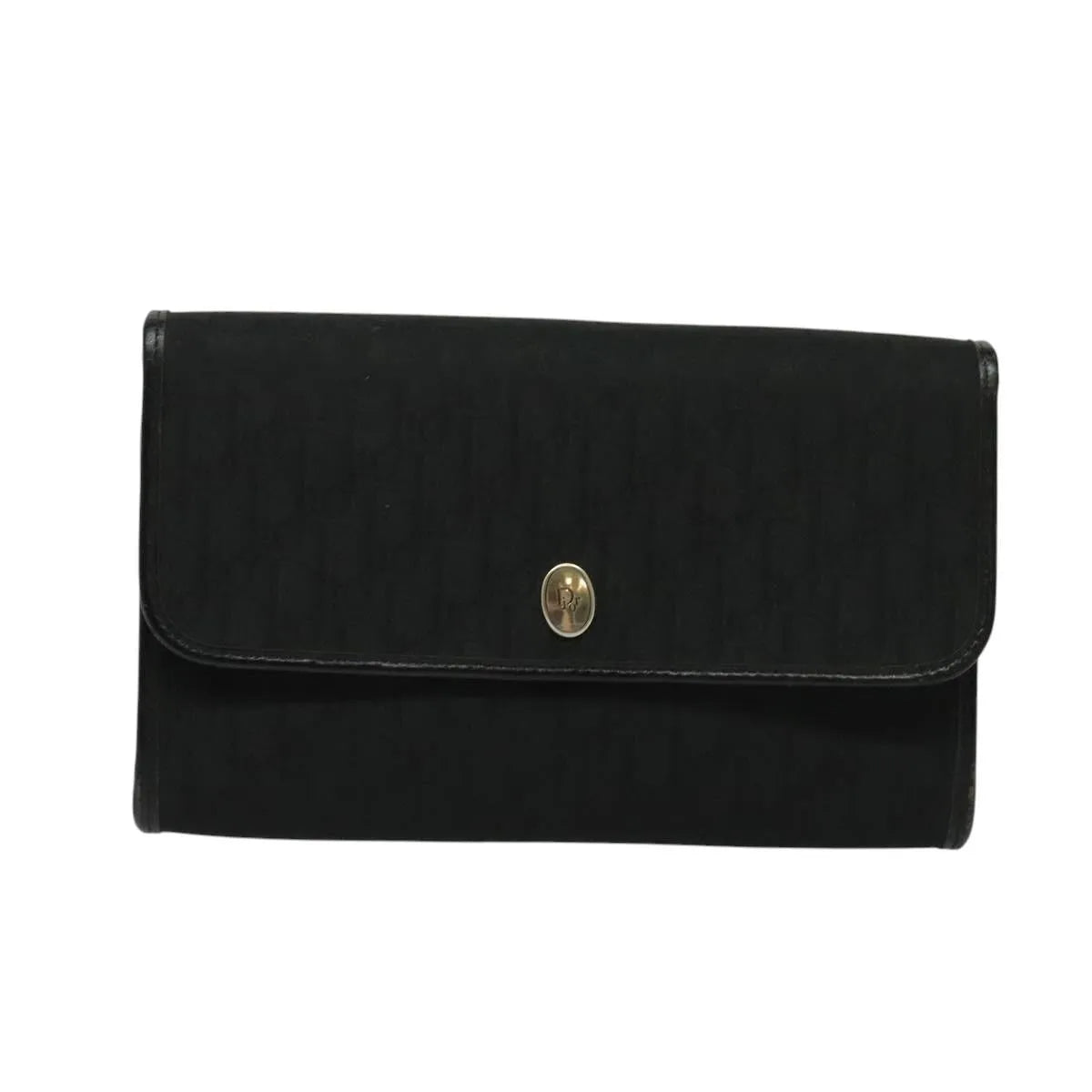 Christian Dior Vintage Trotter Canvas, Black, Canvas, Shoulder Bag