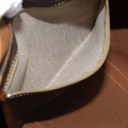 Celine Vintage Macadam Boston Canvas and Leather, Brown, Canvas, Handbag