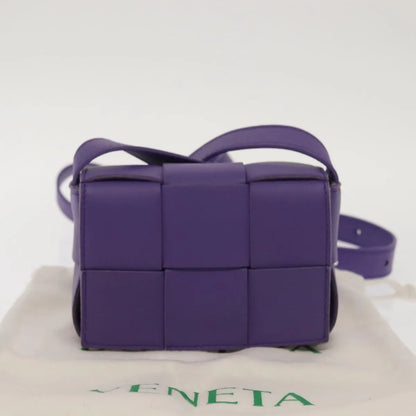 Bottega Veneta Cassette Maxi Intrecciato Leather, Purple, Leather, Clutch
