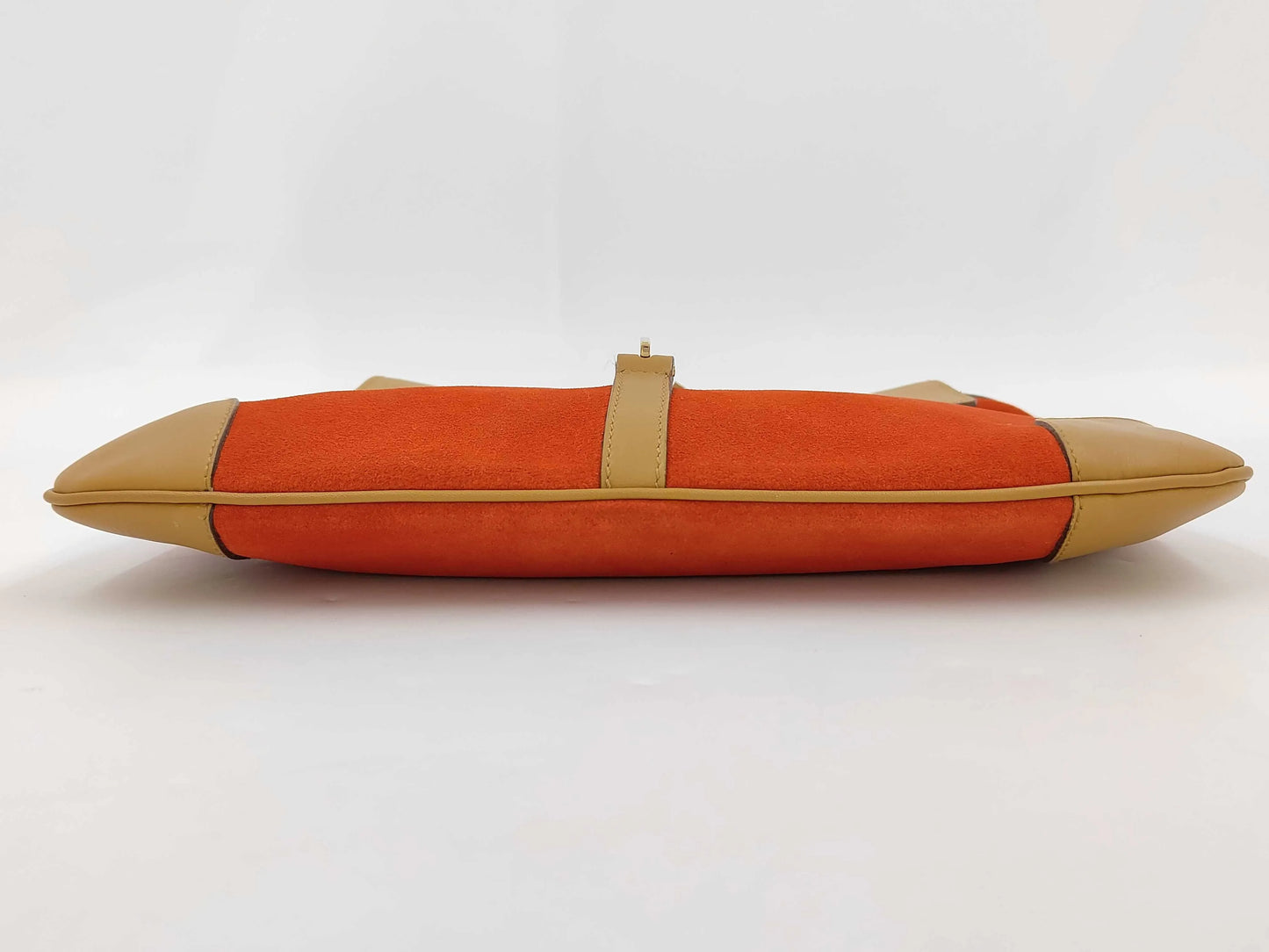 Gucci Vintage Jackie Shoulder bamboo, Red, Suede, Handbag
