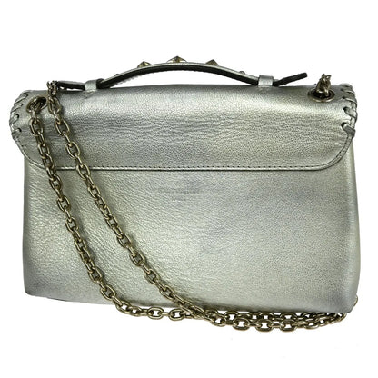 Louis Vuitton Very Chain Monogram Leather, Silver, Leather, Handbag