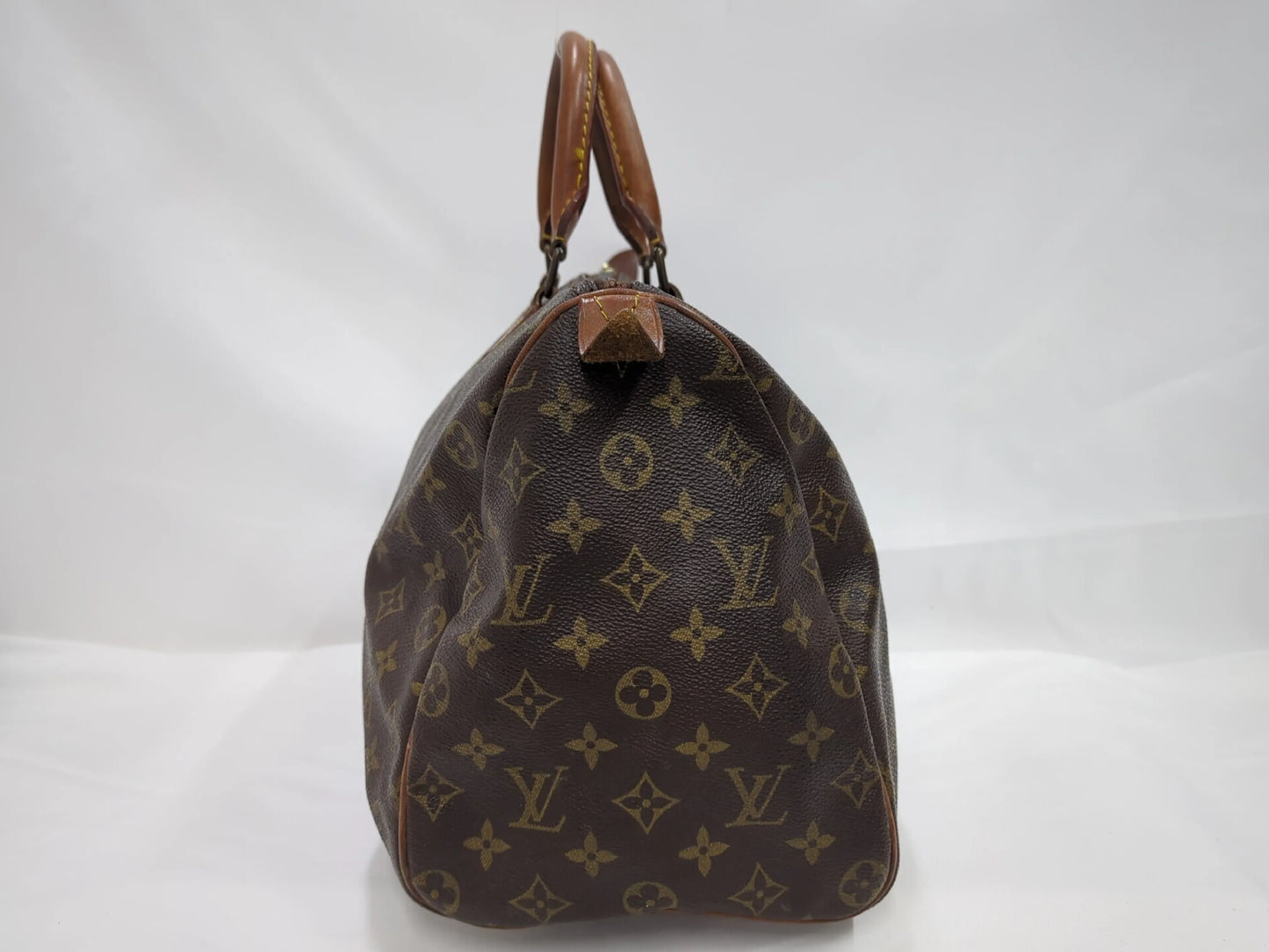 Louis Vuitton Speedy Monogram Canvas, Beige, Canvas, Handbag