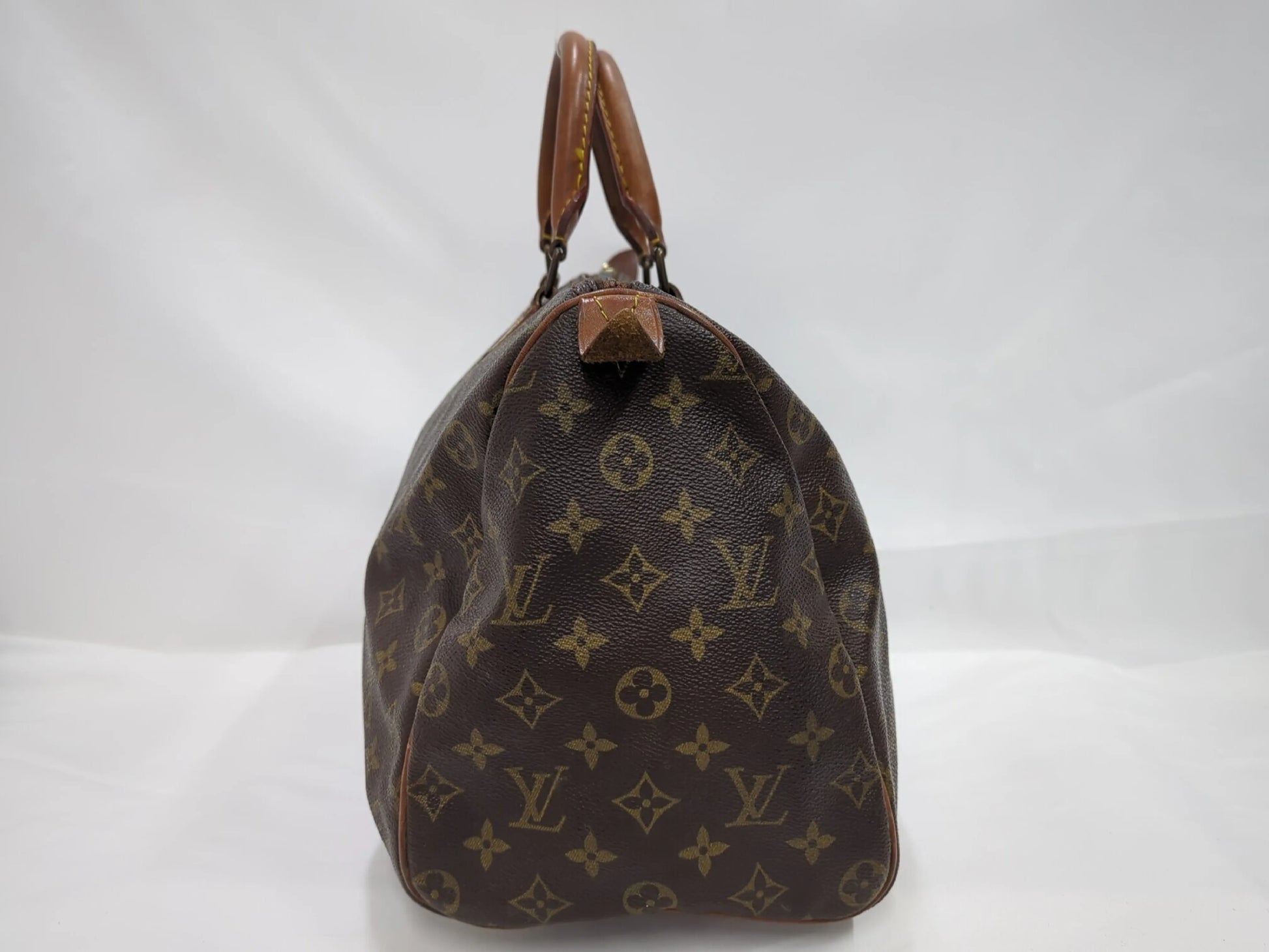 Louis Vuitton Speedy Monogram Canvas, Beige, Canvas, Handbag