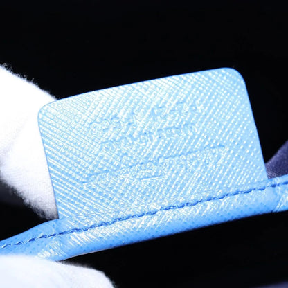 Salvatore Ferragamo Vala Leather, Blue, Leather, Shoulder Bag