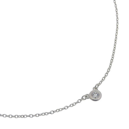 Tiffany & Co. Elsa Peretti Diamonds By The Yard 925 Silver with diamond, Silver, Sterling Silver, Necklace