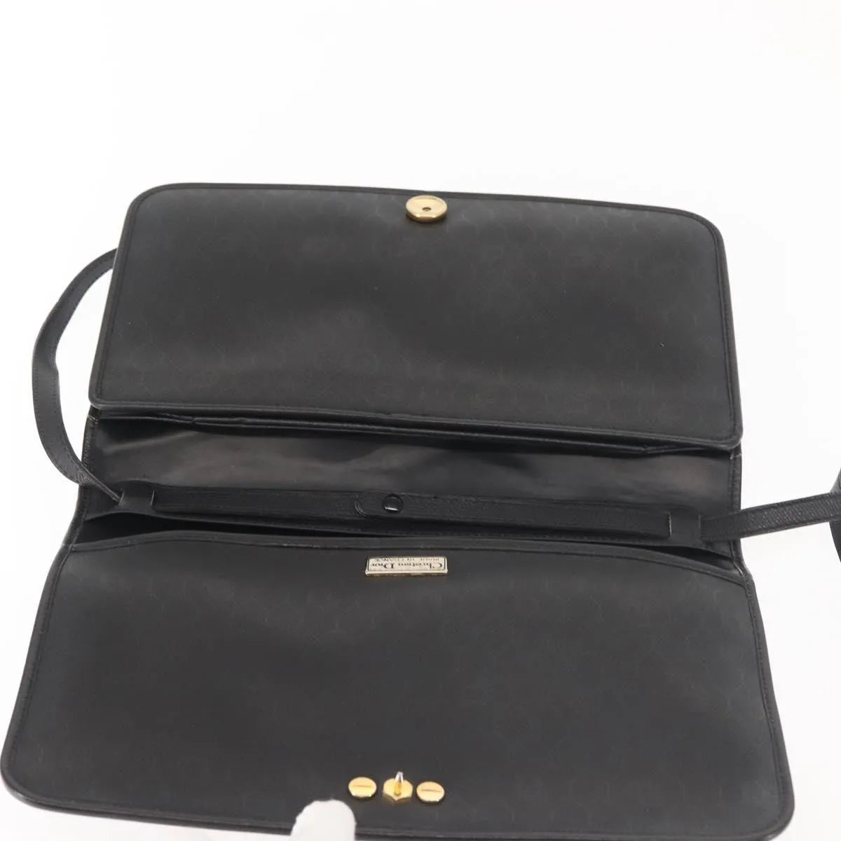 Christian Dior Vintage Leather, Black, Leather, Shoulder Bag