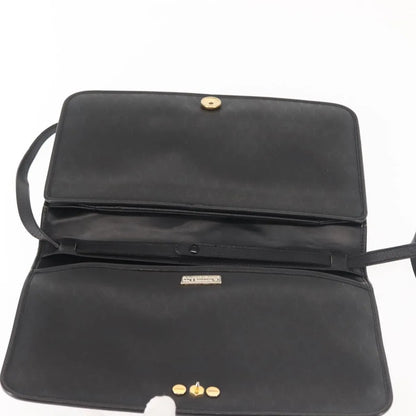 Christian Dior Vintage Leather, Black, Leather, Shoulder Bag