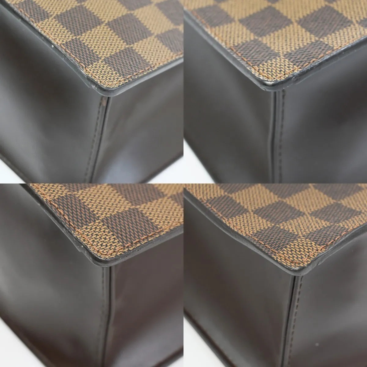 Louis Vuitton Venice Sac Plat Damier, Brown, Canvas, Tote Bag