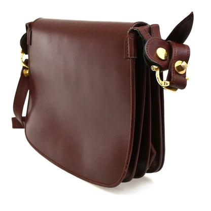 Cartier Must de Cartier Leather, Burgundy, Leather, Shoulder Bag