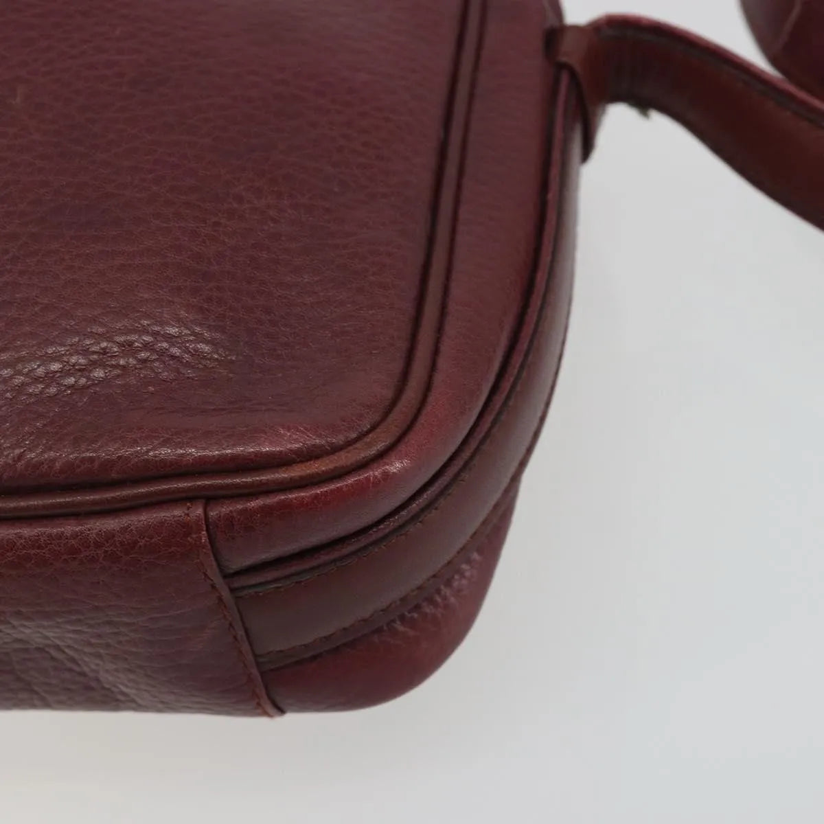Cartier Tasseled Must de Cartier Leather, Burgundy, Leather, Shoulder Bag