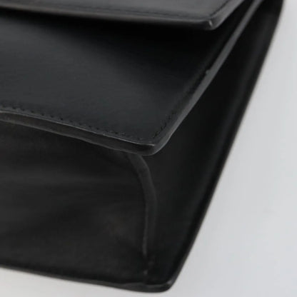 Versace Medusa Flap Chain Leather, Black, Leather, Shoulder Bag