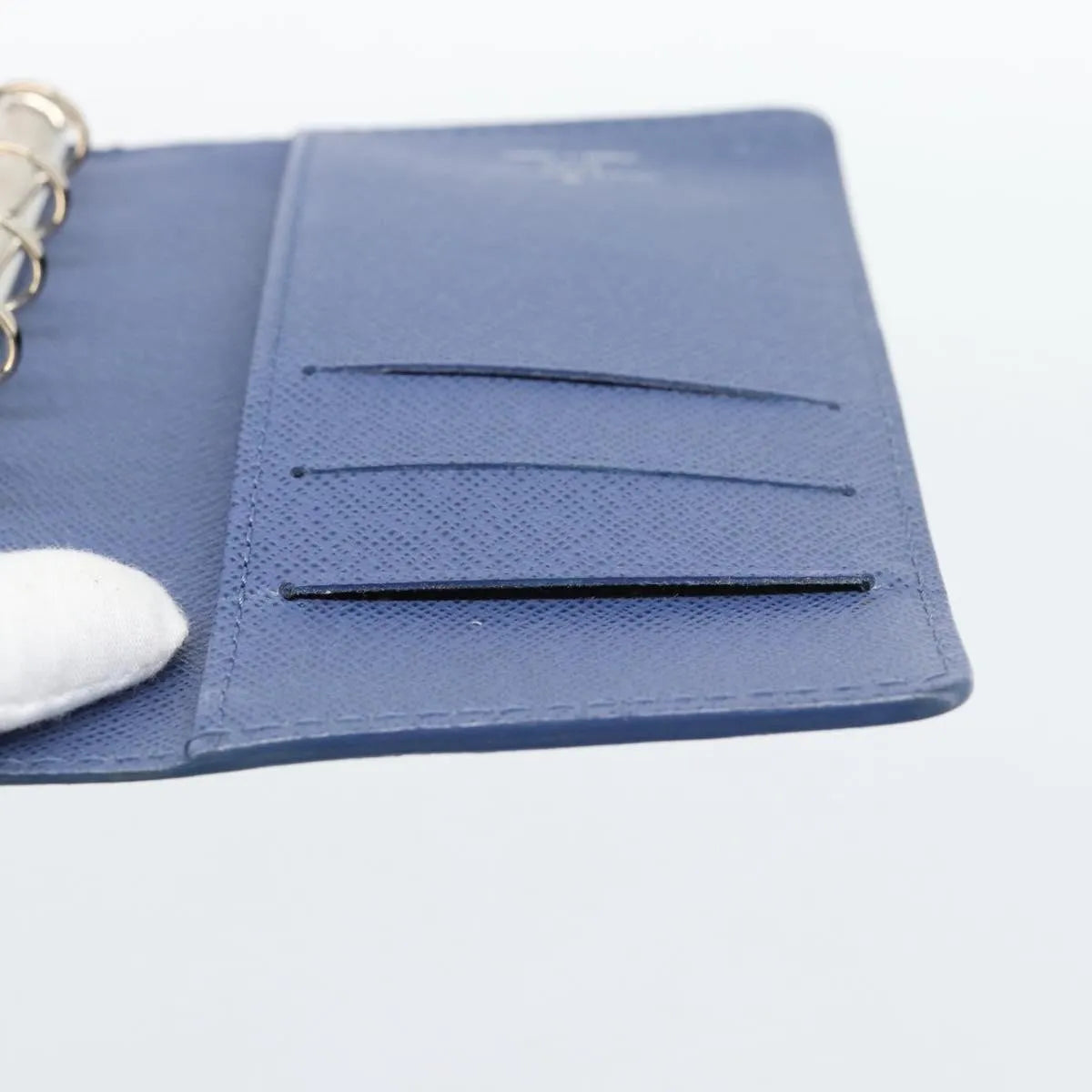 Louis Vuitton Agenda Cover Epi, Blue, Leather, Clutch