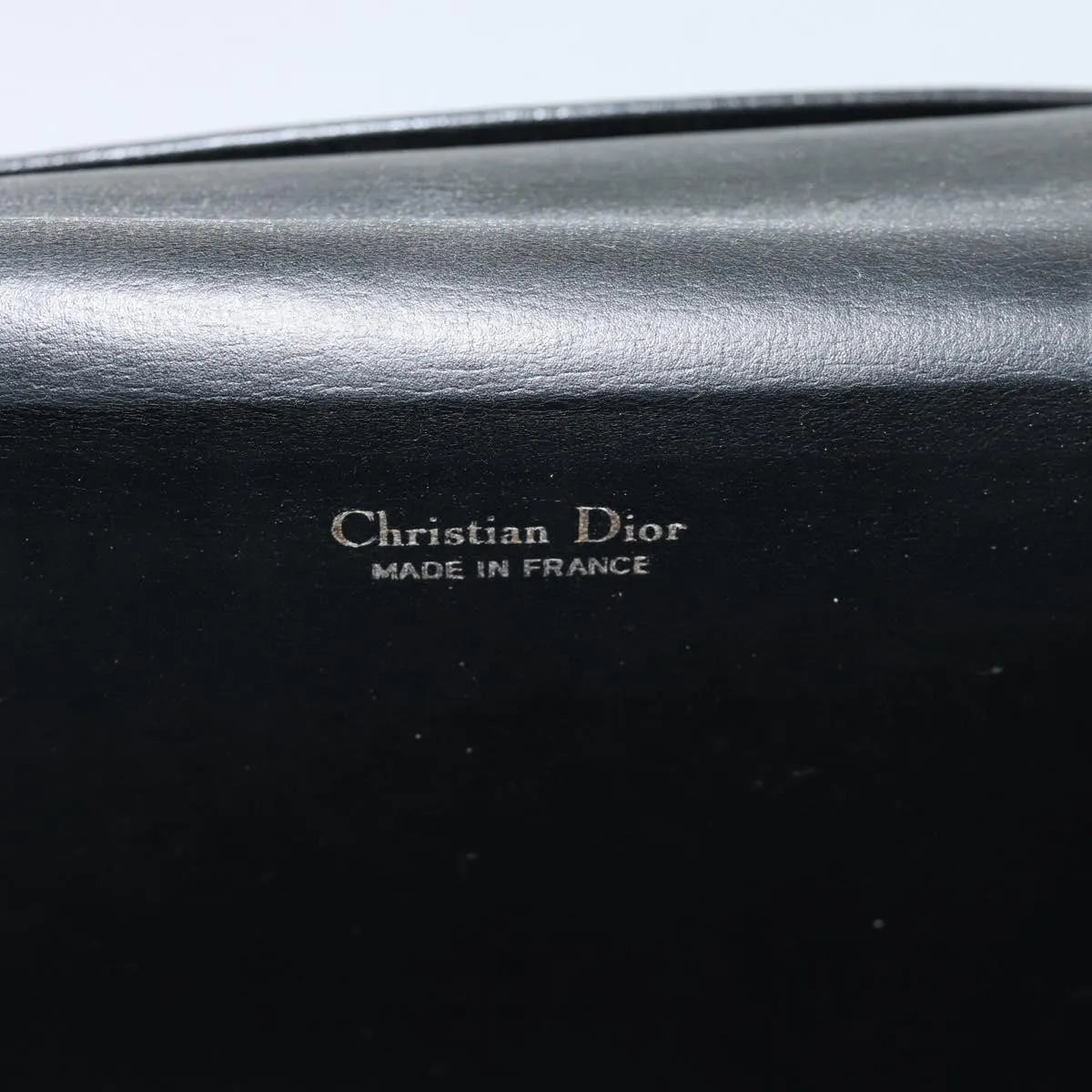 Christian Dior Vintage Leather, Black, Leather, Shoulder Bag