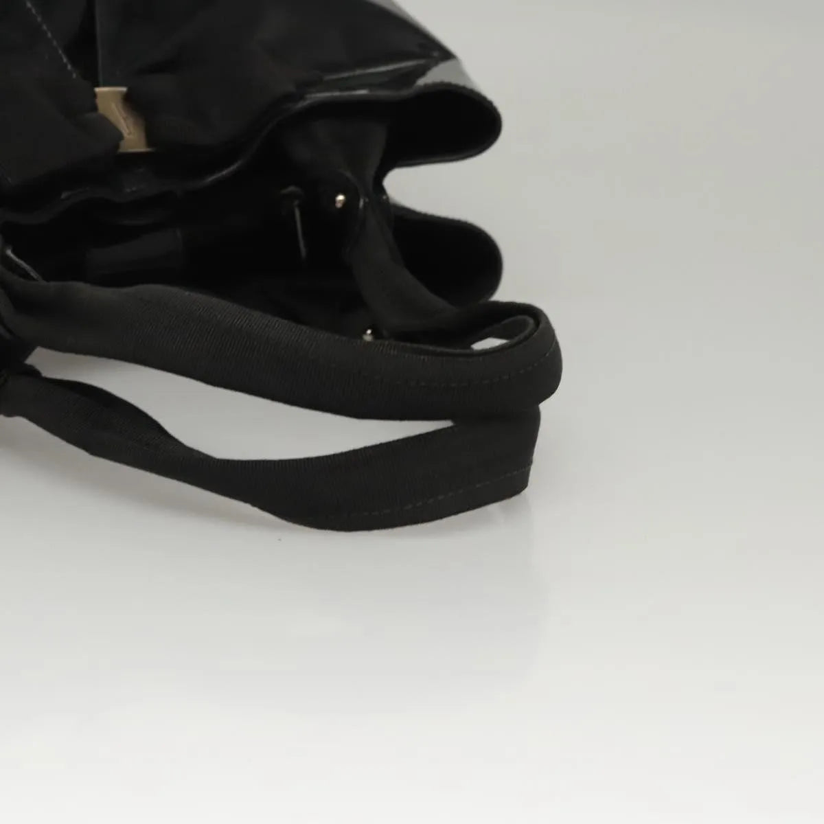 Salvatore Ferragamo Vala Patent leather, Black, Patent Leather, Handbag