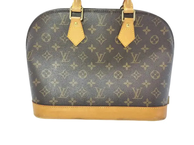 Louis Vuitton Vintage Alma Monogram Canvas, Brown, Canvas, Handbag