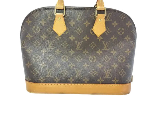Louis Vuitton Vintage Alma Monogram Canvas, Brown, Canvas, Handbag