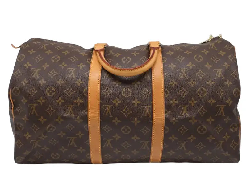 Louis Vuitton Keepall Monogram Canvas, Brown, Canvas, Travel Bag