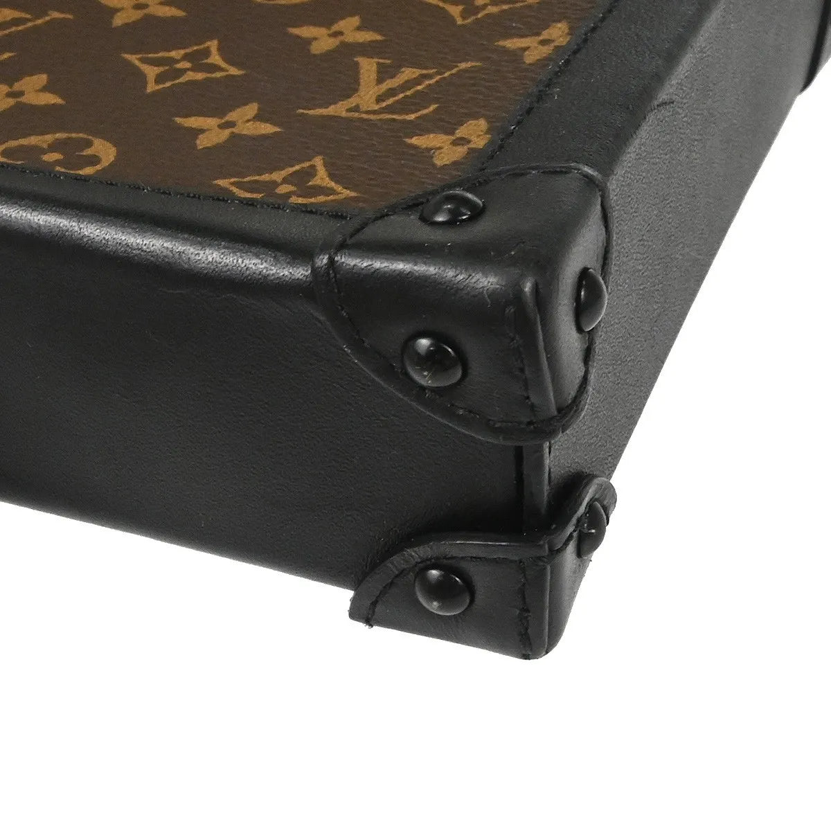 Louis Vuitton Vertical Trunk Pochette Monogram Canvas, Brown, Canvas, Clutch
