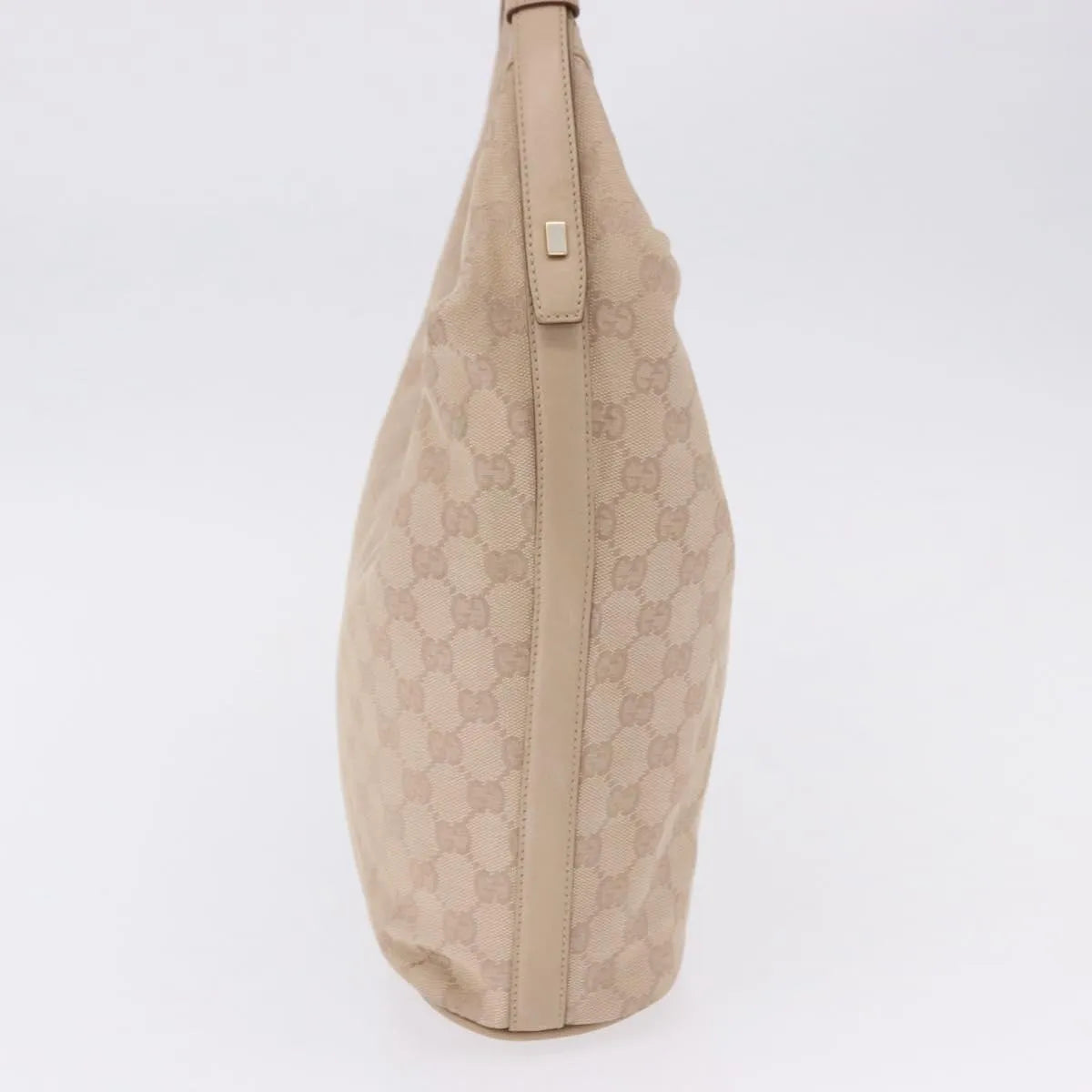 Gucci Zip Hobo Canvas, Beige, Canvas, Handbag