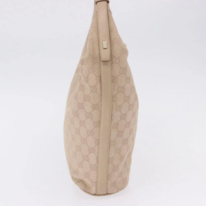 Gucci Zip Hobo Canvas, Beige, Canvas, Handbag