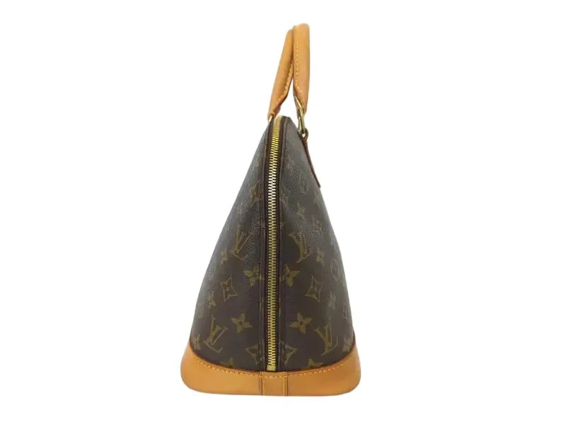 Louis Vuitton Alma Monogram, Brown, Canvas, Handbag