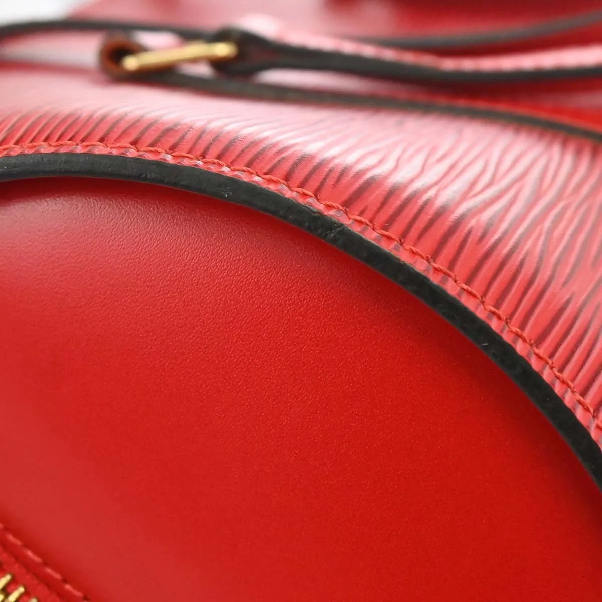 Louis Vuitton Soufflot Epi Leather, Red, Leather, Handbag