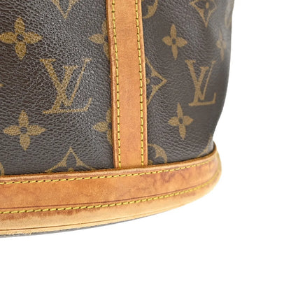 Louis Vuitton Petit Bucket Monogram Canvas, Brown, Canvas, Tote Bag