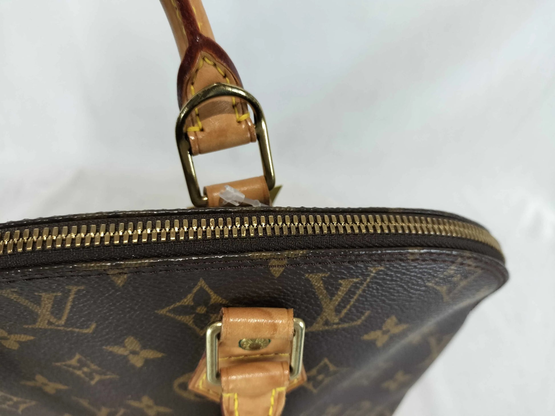 Louis Vuitton Alma Monogram Canvas, Brown, Canvas, Handbag