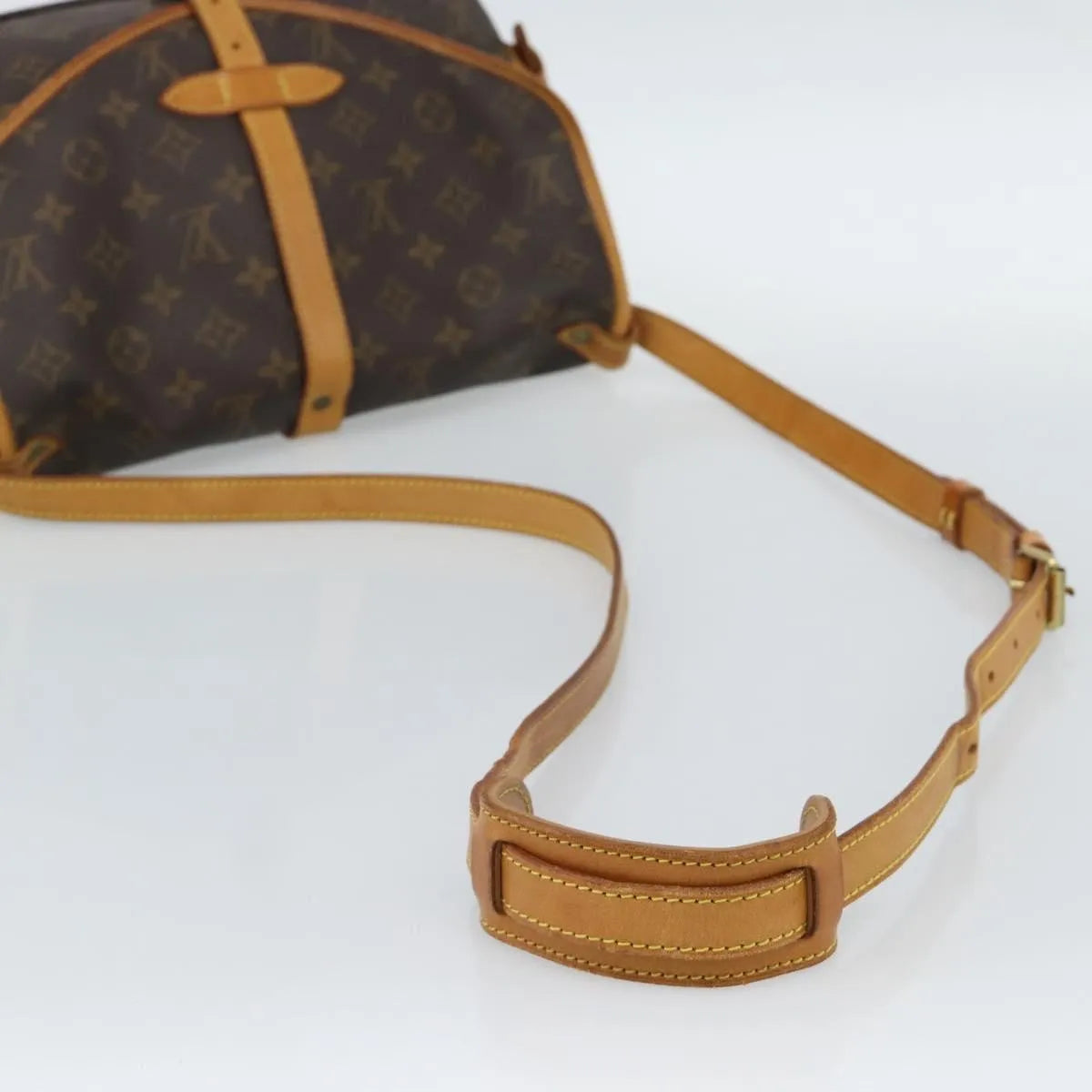 Louis Vuitton Saumur Monogram Canvas, Brown, Canvas, Shoulder Bag