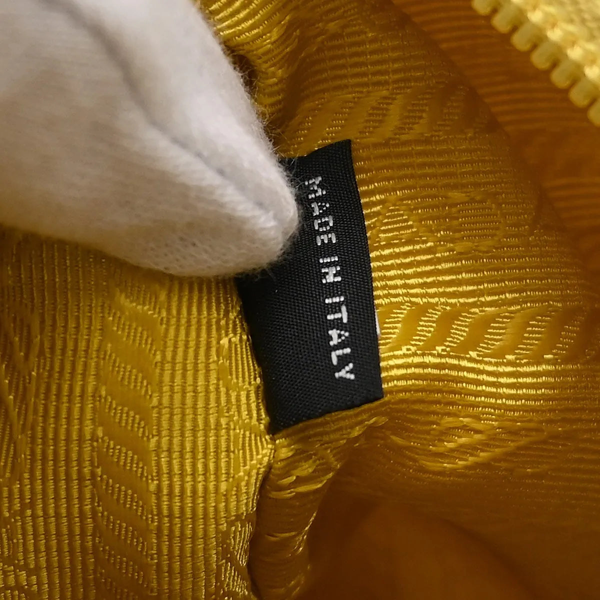Prada Re-Edition 2000 Hobo Tessuto, Yellow, Nylon, Handbag