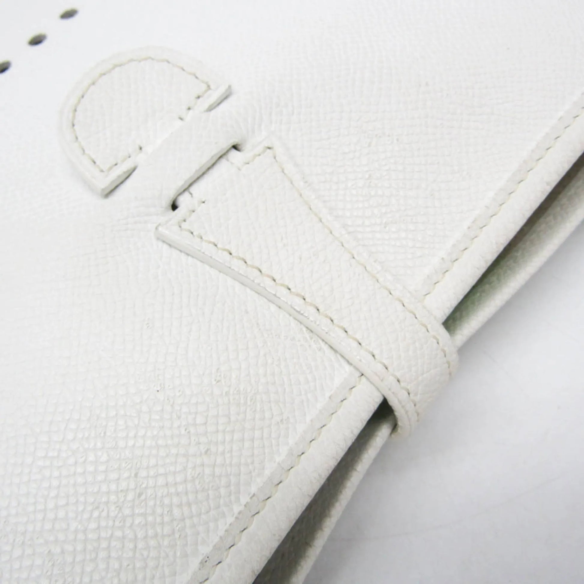 Hermes Evelyne Bag Gen II Epsom, White, Leather, Shoulder Bag