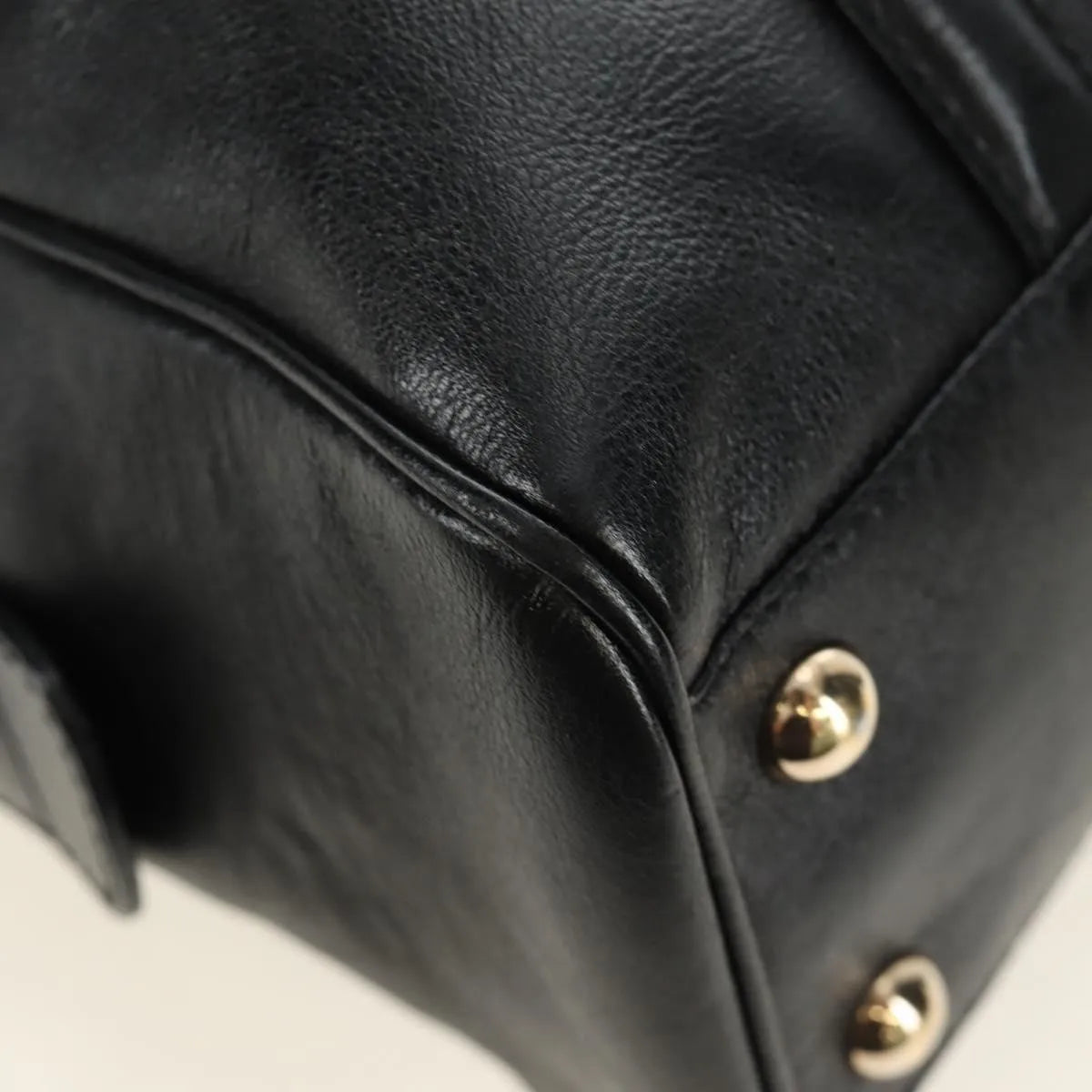 Gucci Britt Boston Duffle Leather, Black, Leather, Handbag